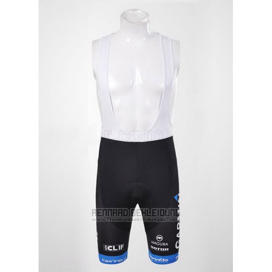 2012 Fahrradbekleidung Garmin Cervelo Wei und Azurblau Trikot Kurzarm und Tragerhose - zum Schließen ins Bild klicken